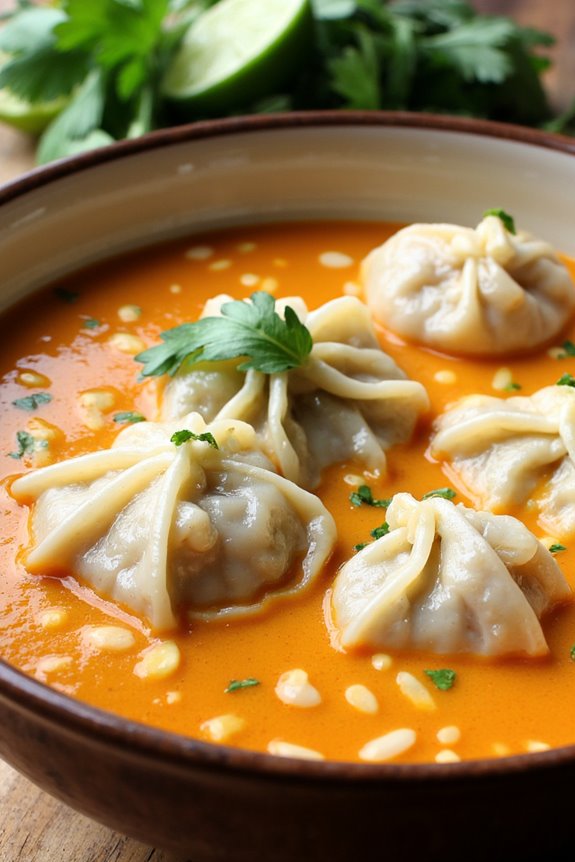 coconut wonton soup delight