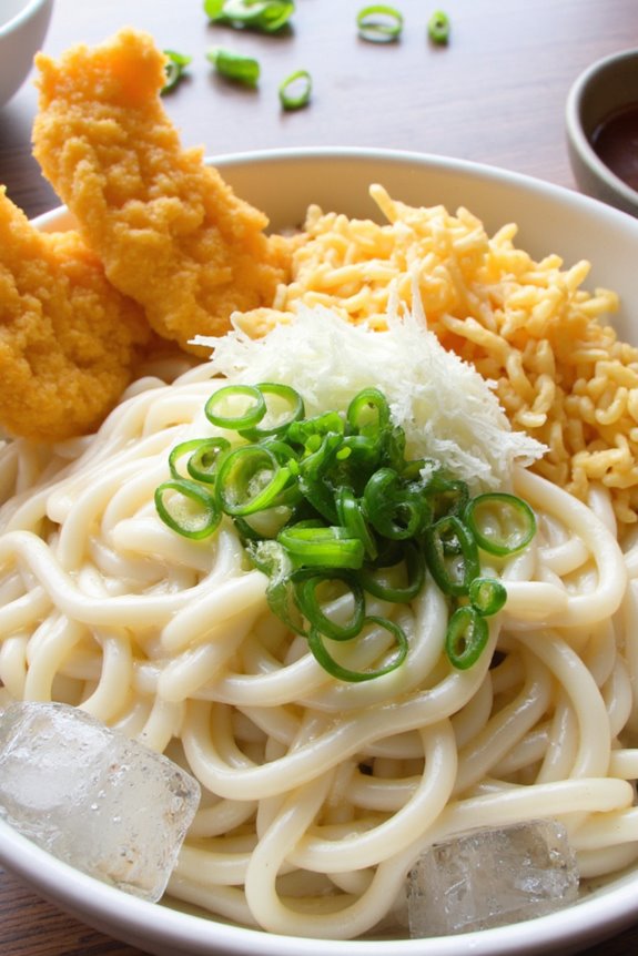 cold noodles with dipping sauce