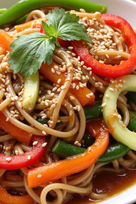 cold soba noodle salad