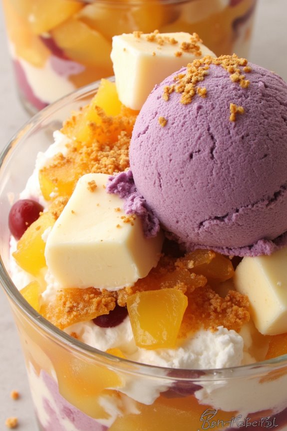 colorful coconut dessert delight