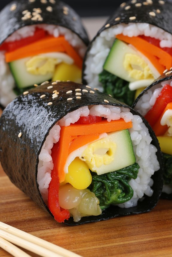 colorful nutritious customizable gimbap