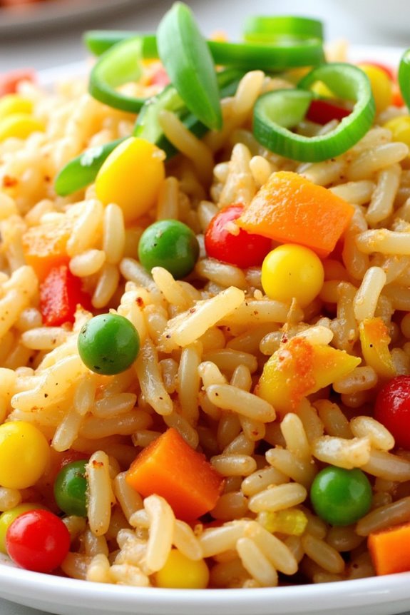 colorful nutritious fried rice