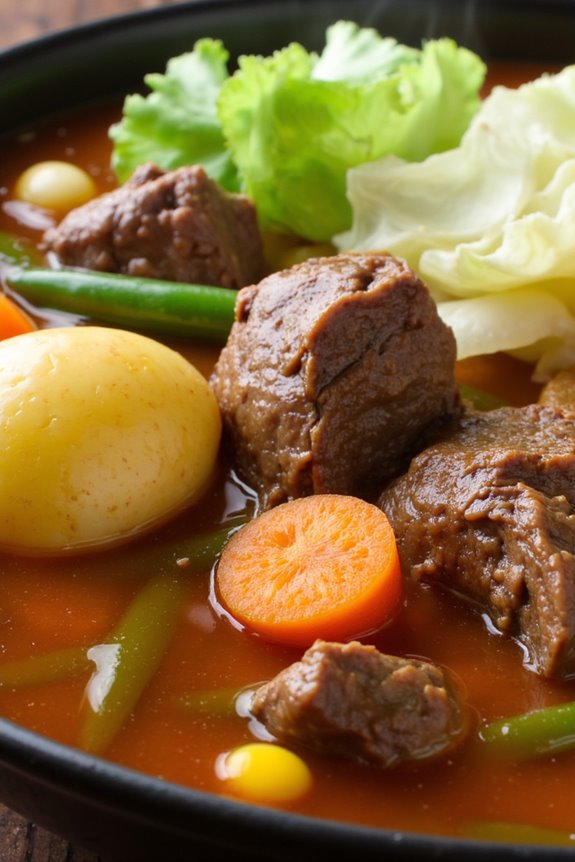 comforting boiled beef soup