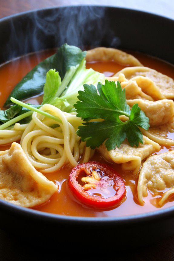 comforting flavorful noodle soup