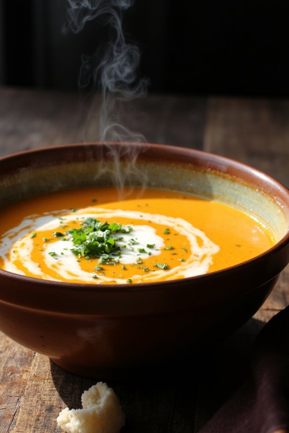 comforting healthy sweet potato soup