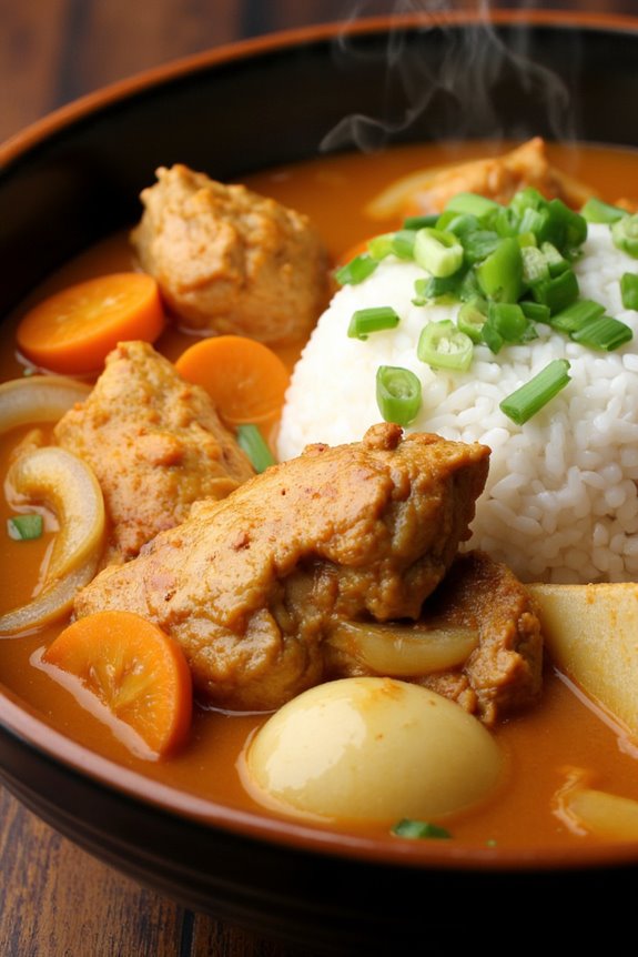 comforting hearty chicken curry