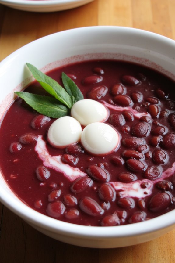 comforting nourishing red bean dessert