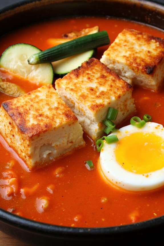 comforting soft tofu stew