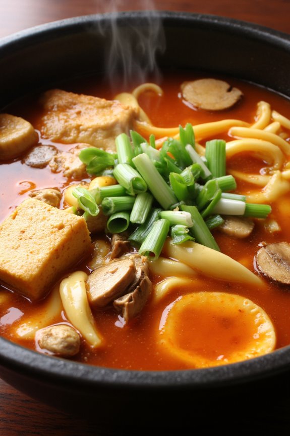 comforting spicy tofu soup