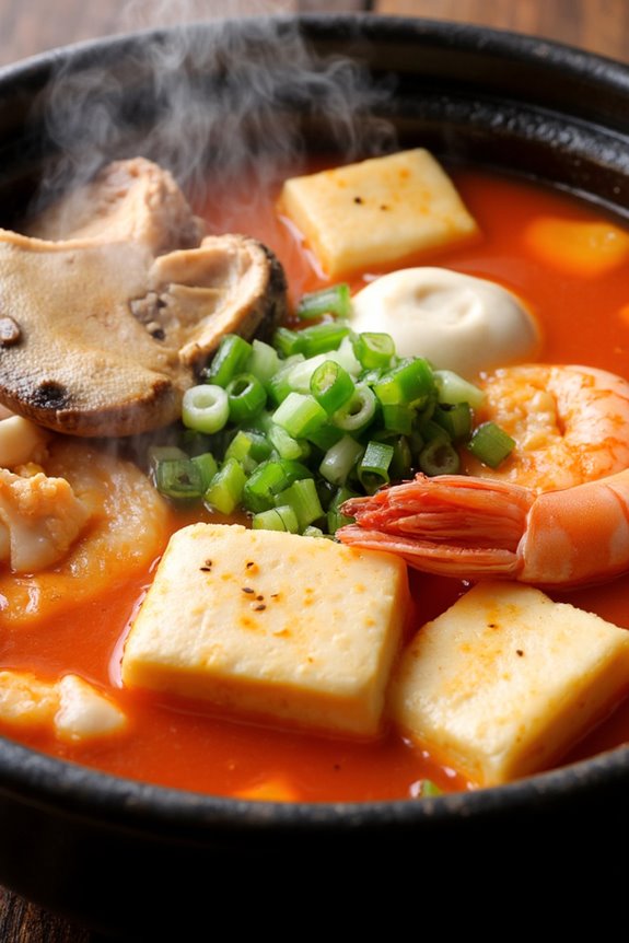 comforting spicy tofu stew