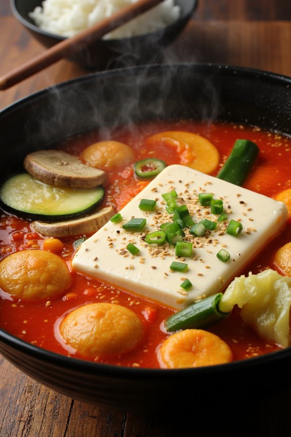 comforting spicy tofu stew