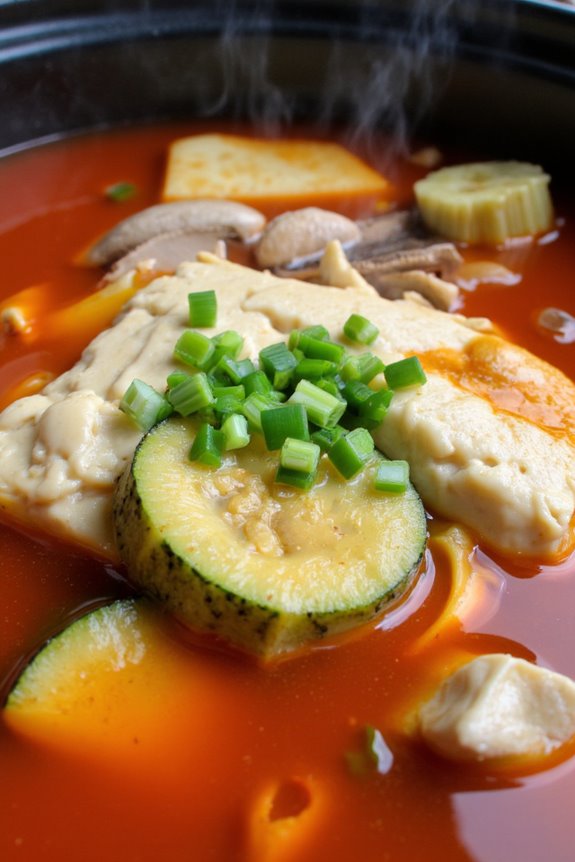 comforting spicy tofu stew