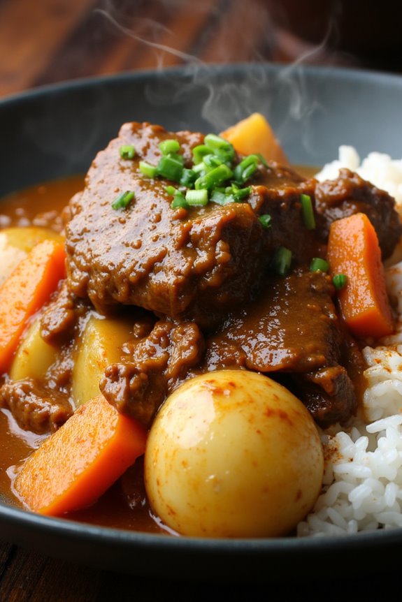 comforting umami beef curry