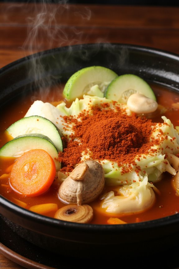 comforting vegetable based korean stew