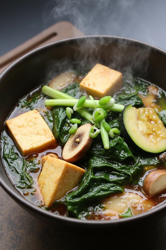 comforting vegetarian miso soup