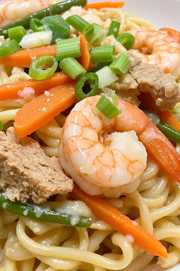 creamy coconut noodle dish