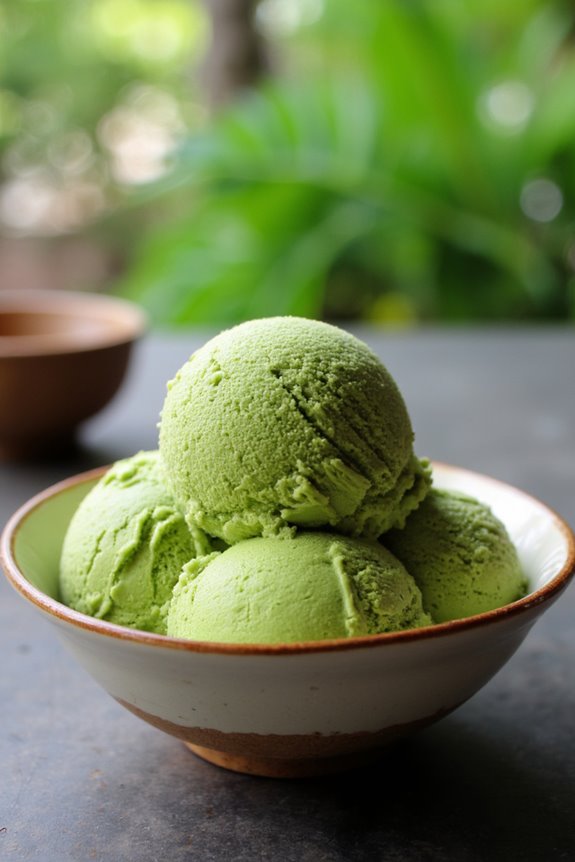 creamy matcha ice cream delight