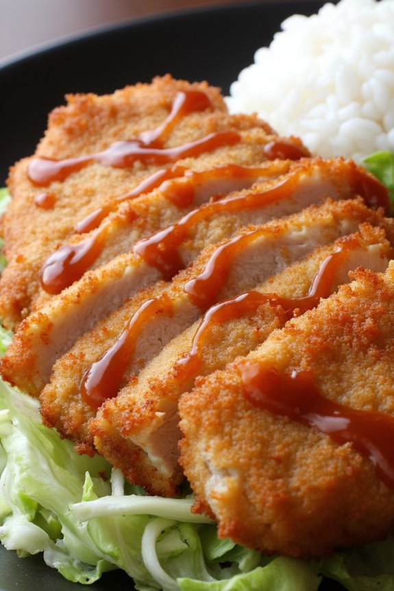 crispy breaded pork cutlet