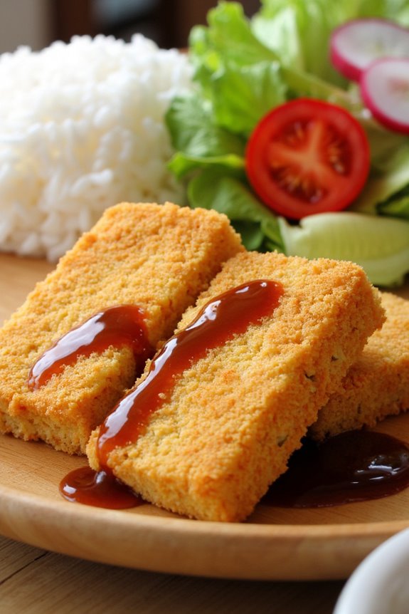 crispy breaded tofu cutlets