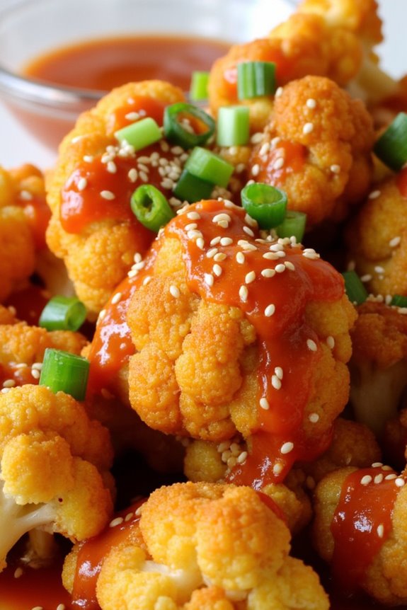 crispy cauliflower with garlic