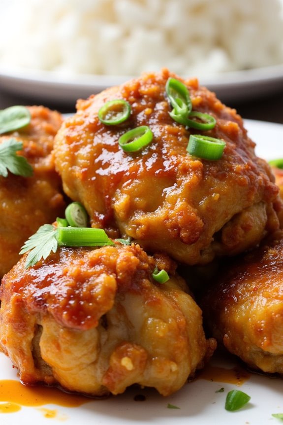 crispy chicken adobo bites