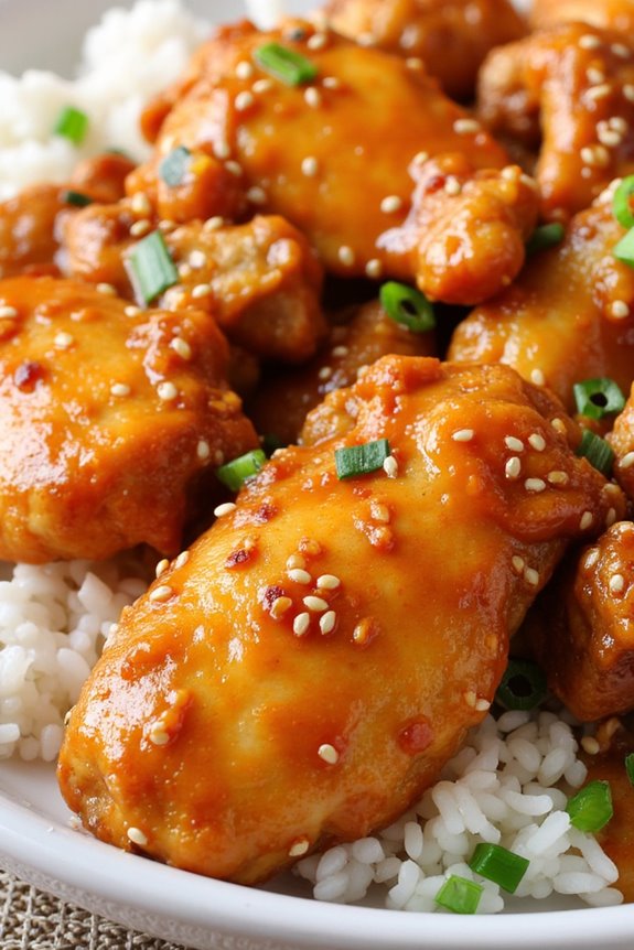 crispy chicken tangy orange sauce