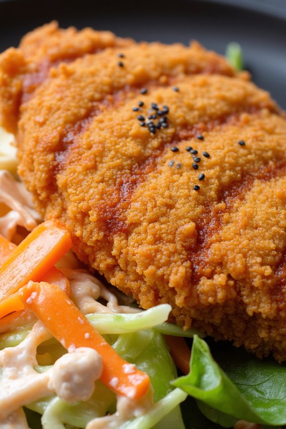 crispy chicken tangy slaw