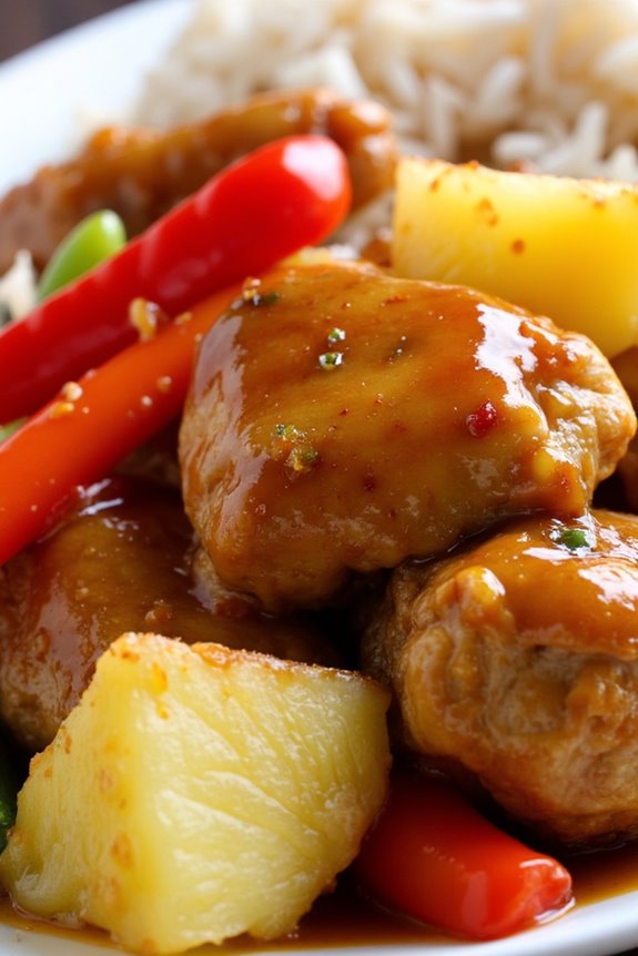 crispy chicken with tangy sauce