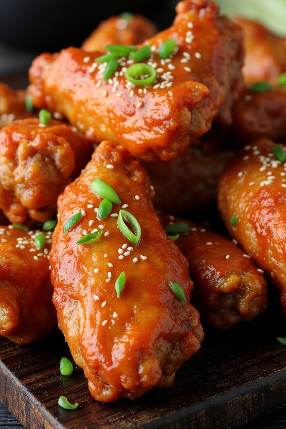 crispy flavorful double fried wings