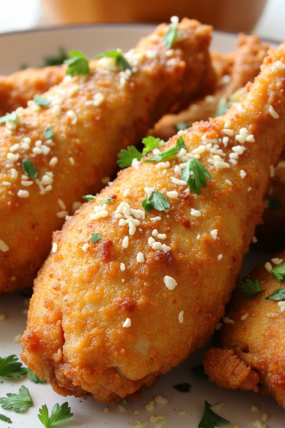 crispy garlic parmesan chicken