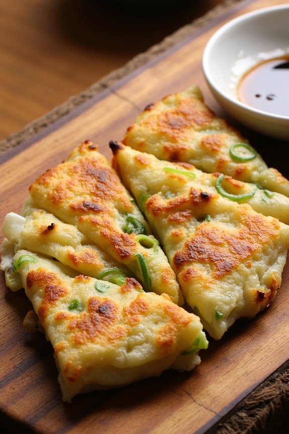 crispy green onion pancakes
