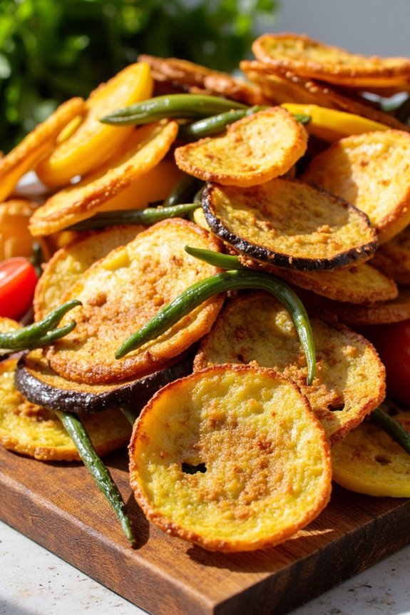 crispy healthy vegetable chips