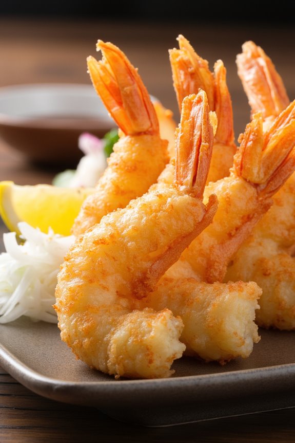 crispy light shrimp tempura