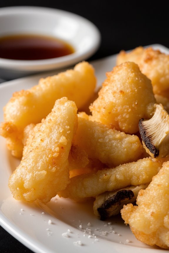 crispy mushroom tempura delight