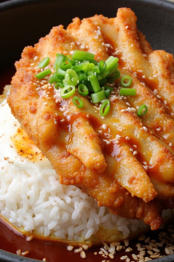 crispy pork cutlet rice
