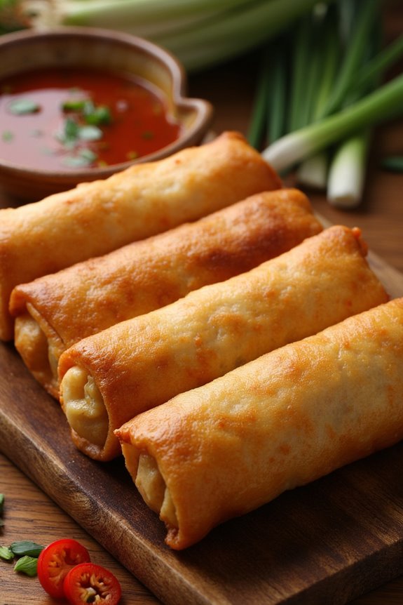 crispy savory filipino egg rolls
