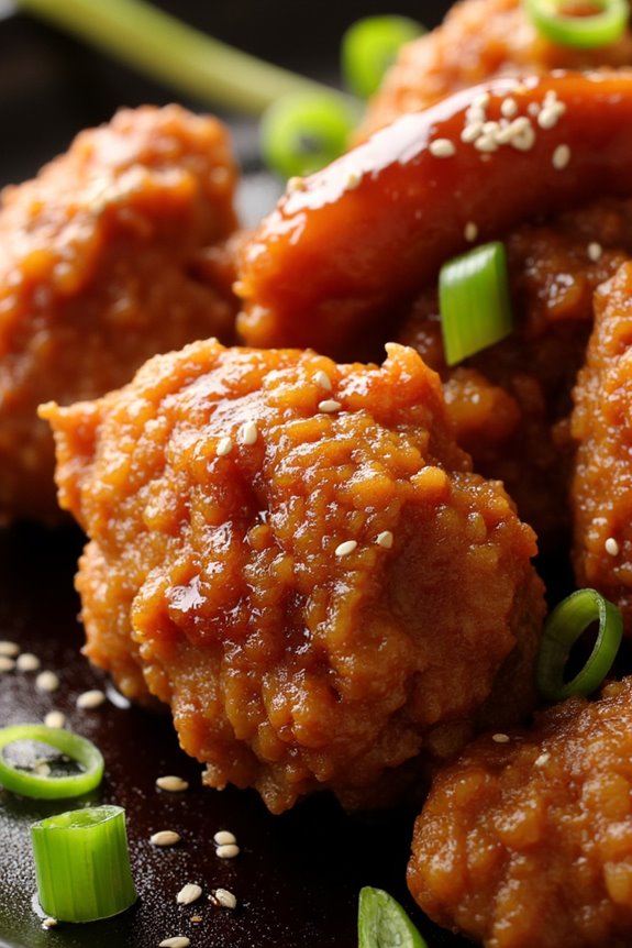 crispy savory teriyaki chicken