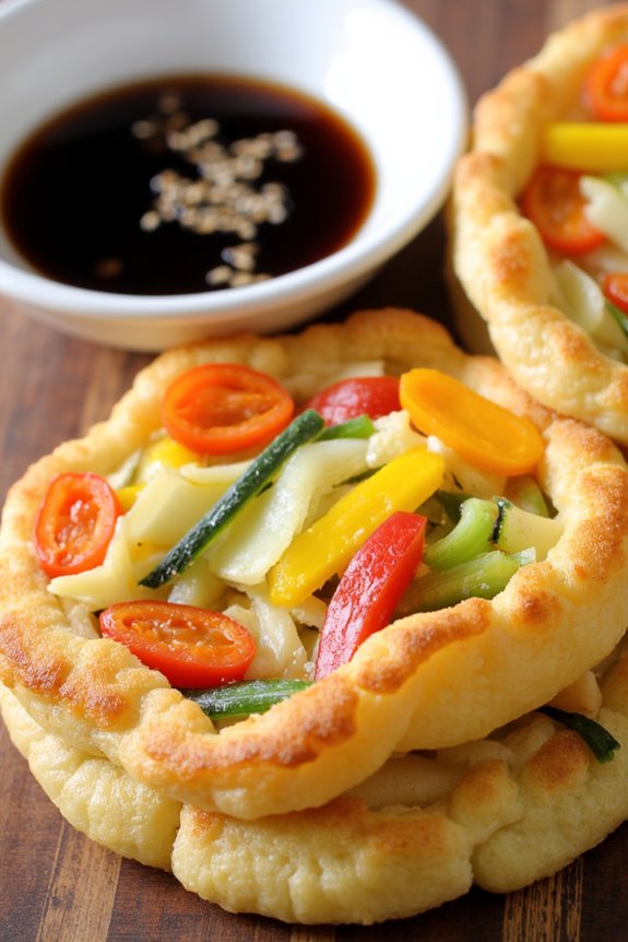 crispy savory vegetable pancakes