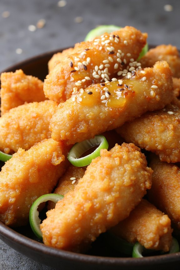 crispy sesame green onion karaage