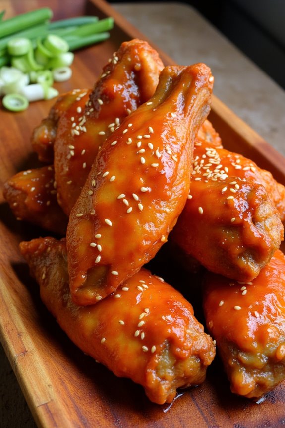 crispy spicy korean wings