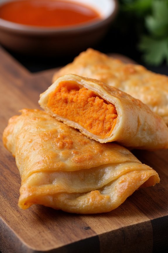 crispy sweet potato lumpia