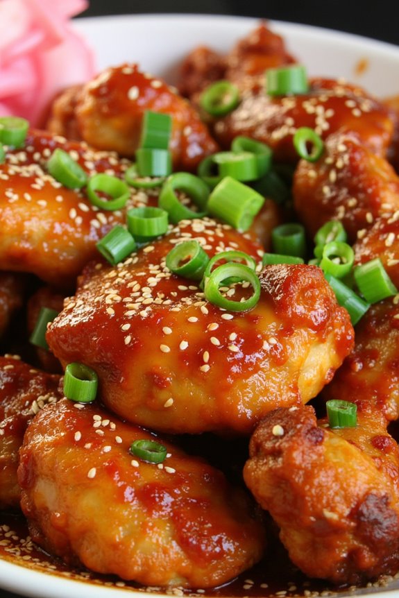crispy sweet spicy chicken