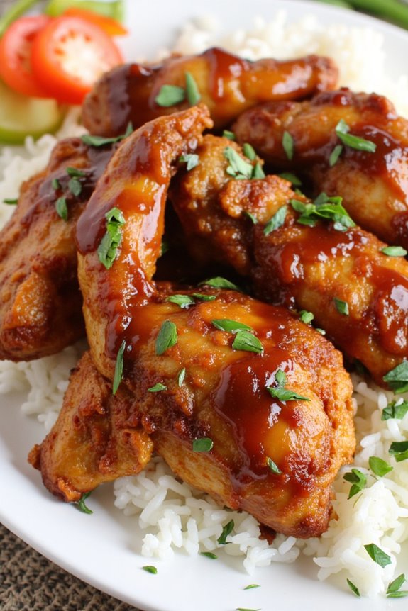 crispy tender air fried adobo