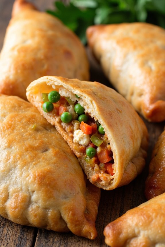 crispy vegetable tofu pastries