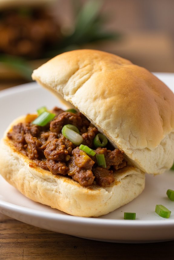 curry beef in fluffy buns