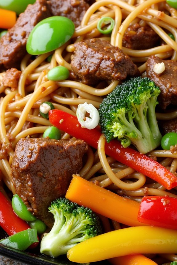 delicious high protein lo mein