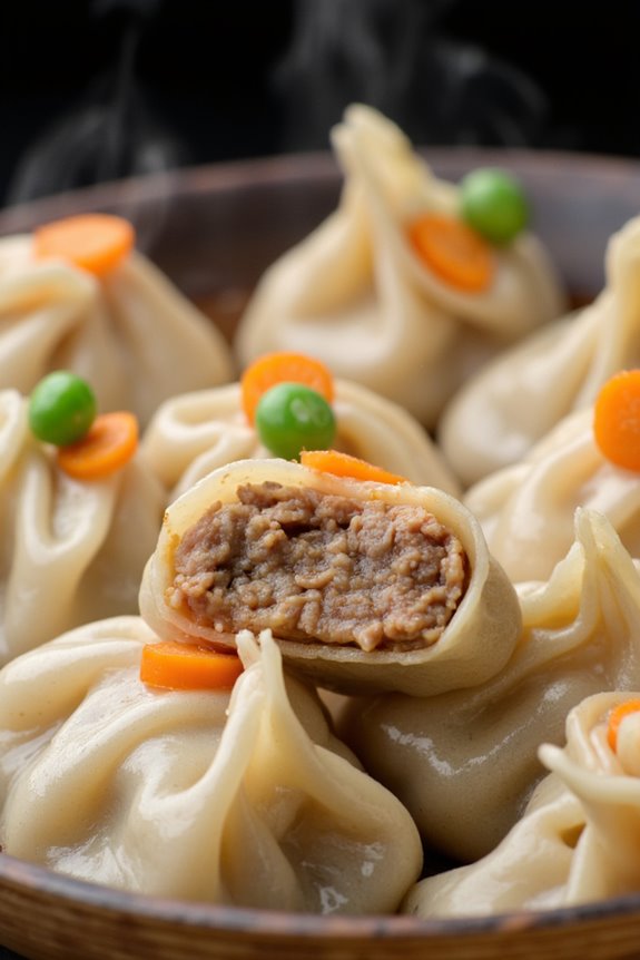 delicious homemade pork dumplings