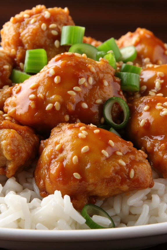 delicious homemade sesame chicken