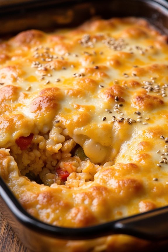 delicious kimchi rice casserole
