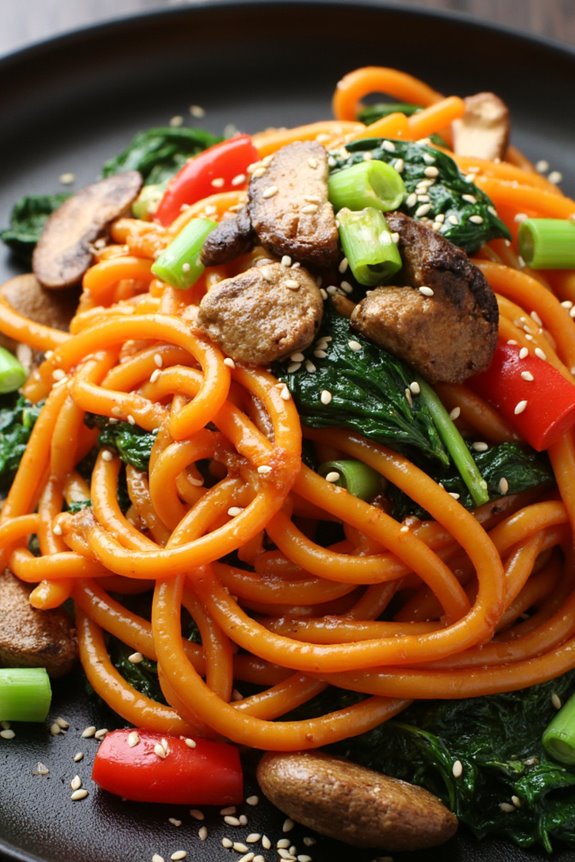 delicious korean sweet potato noodles